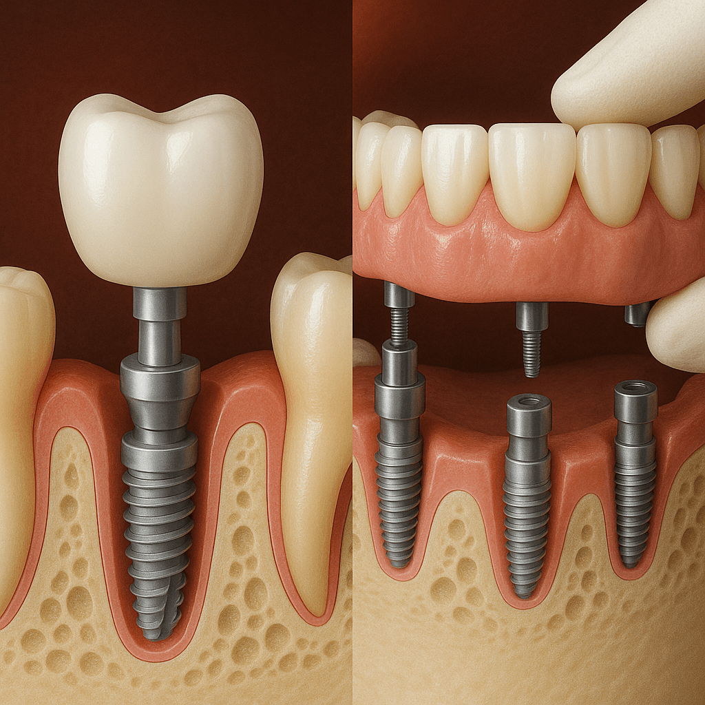 Fixed screw-retained dentures